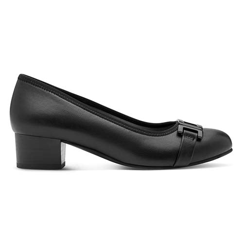 Jana Block Heeled Pumps - 22368-45 - Black