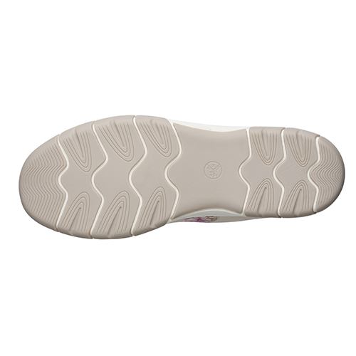 Jana Ladies T-Bar Strap Shoes - 23669-44 - Beige Multi
