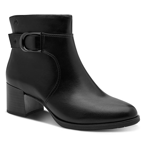 Jana Ladies Block Heeled Ankle Boots - 25370-47 - Black