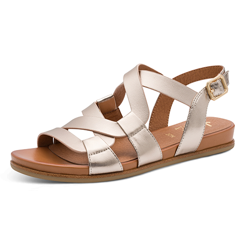 Jana Ladies Flat Sandals - 28161-44 - Champagne