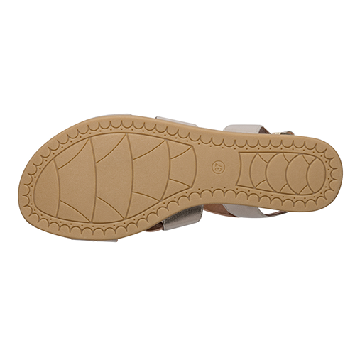 Jana Ladies Flat Sandals - 28161-44 - Champagne