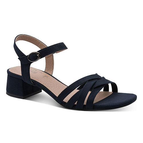 Jana Block Heel Sandals - 28280-46 - Navy