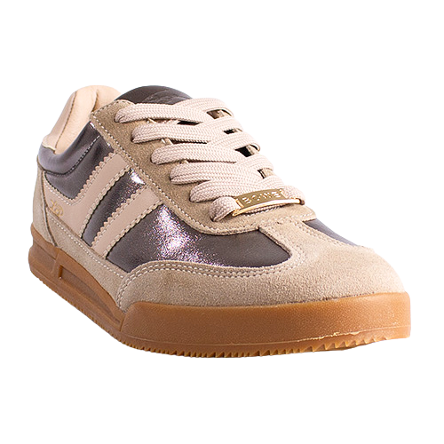 Tommy Bowe Ladies Trainers - Armand - Metallic/beige