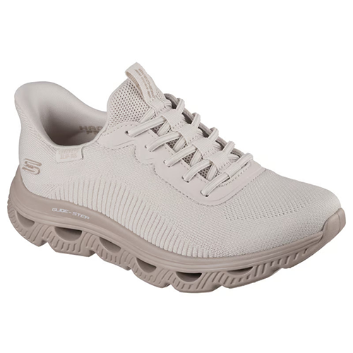 Skechers Ladies Slip-In Trainers - 117629 - Nature/Beige