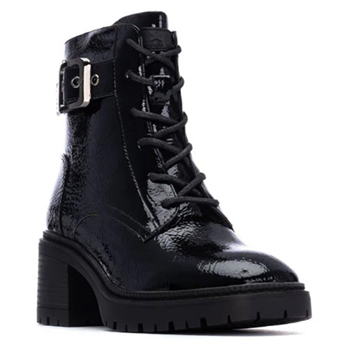 XTI Ladies Ankle Boots - 144275 - Black Patent