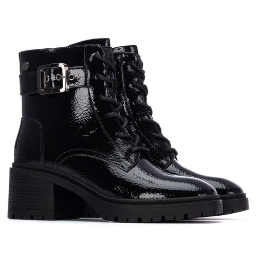 XTI Ladies Ankle Boots - 144275 - Black Patent