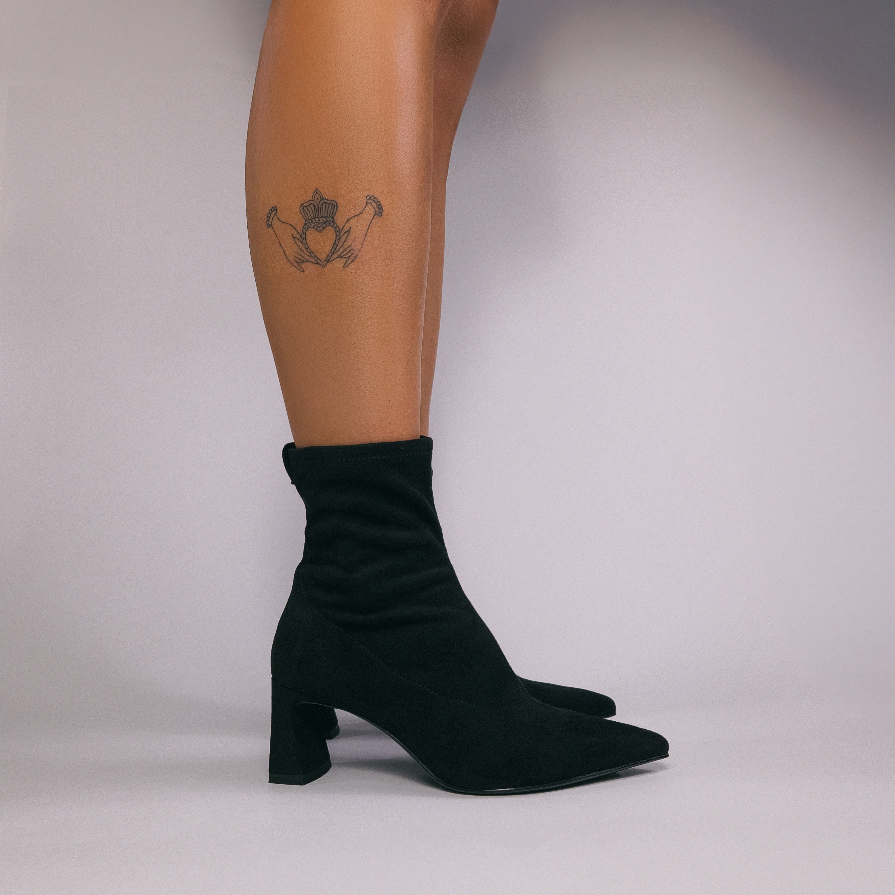 Tamaris Block Heeled Ankle Boots - 25315-45 - Black