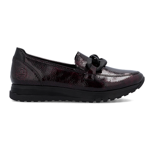 Rieker Ladies Loafers - 49051 - Burgundy