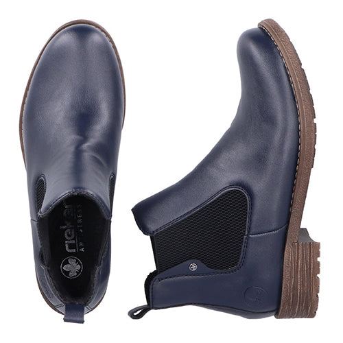 Rieker Ladies Chelsea Boots -79450-14- Navy
