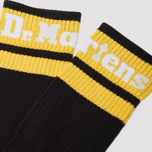 Dr. Martens - Athletic Logo Socks -Black/White/Yellow