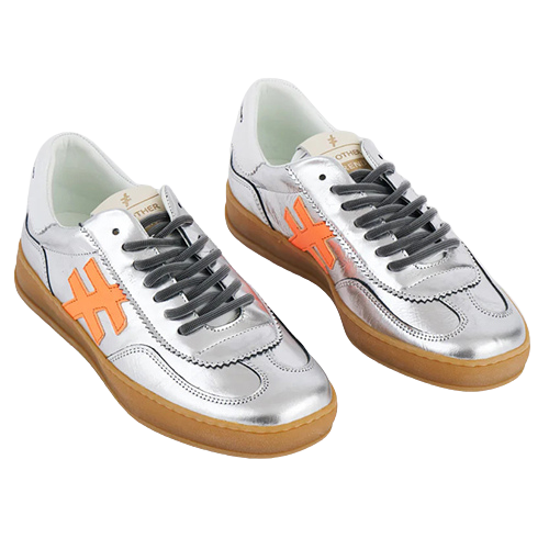 Another Trend Ladies Trainers - A0325841 - Silver/Orange