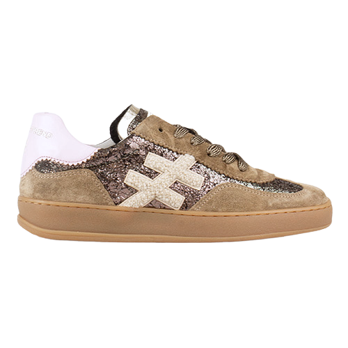 Another Trend Ladies Trainer - A0328715 - Brown/Pink