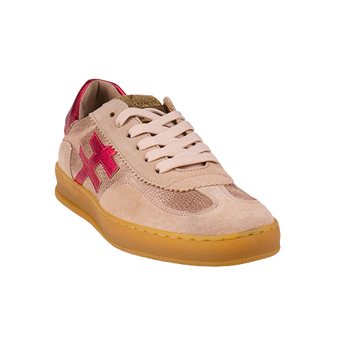 Another Trend Ladies Trainers - A032C1 E2 - Gold/Fuchsia