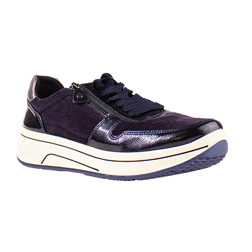 Ara Ladies Trainers -27540-92 - Navy Patent