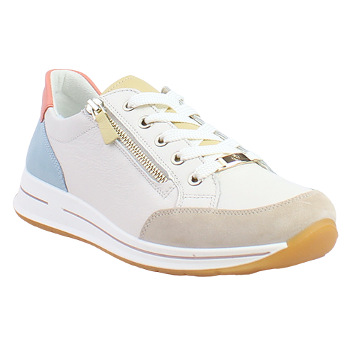 Ara Ladies Wide Fit Trainers - 54801-32 - White/Blue