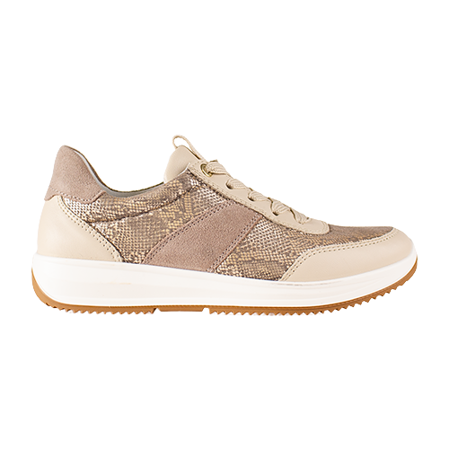 Ara Ladies Wide Fit Trainers - 25532-05 - Beige