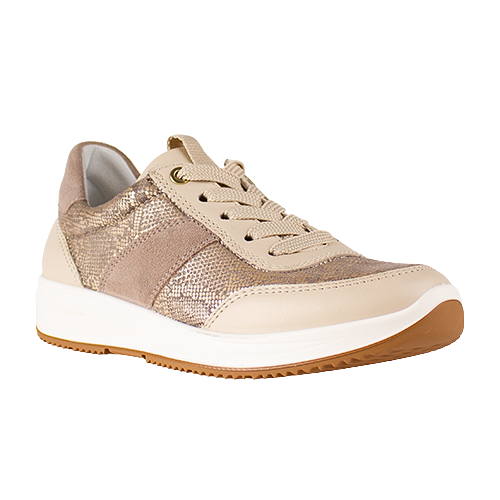 Ara Ladies Wide Fit Trainers - 25532-05 - Beige
