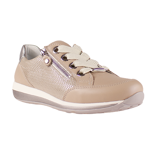 Ara Wedge Trainers - 44587-58 - Beige