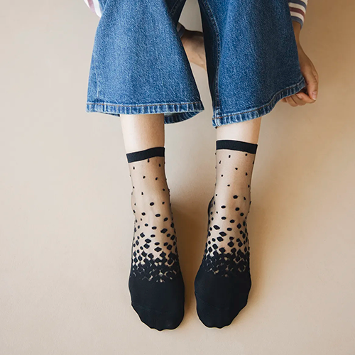 Atelier St Eustache Socks - Nakameguro - Black