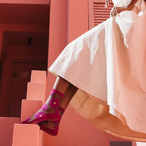 Atelier St Eustache Socks - Murano - Fuchsia