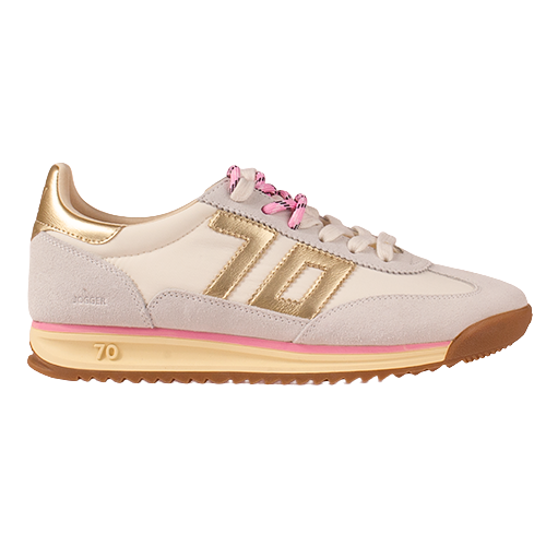 Back70 Ladies Trainers - Jogger - Pink/white/gold