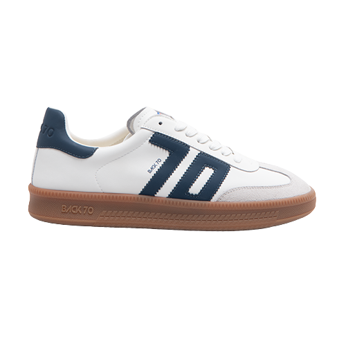 Back 70 Ladies Trainers - Double - White/Navy