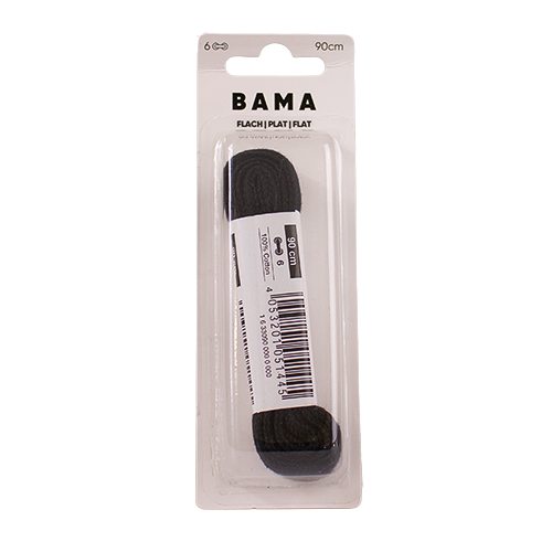 Bama Flat Laces - 90cm - Black