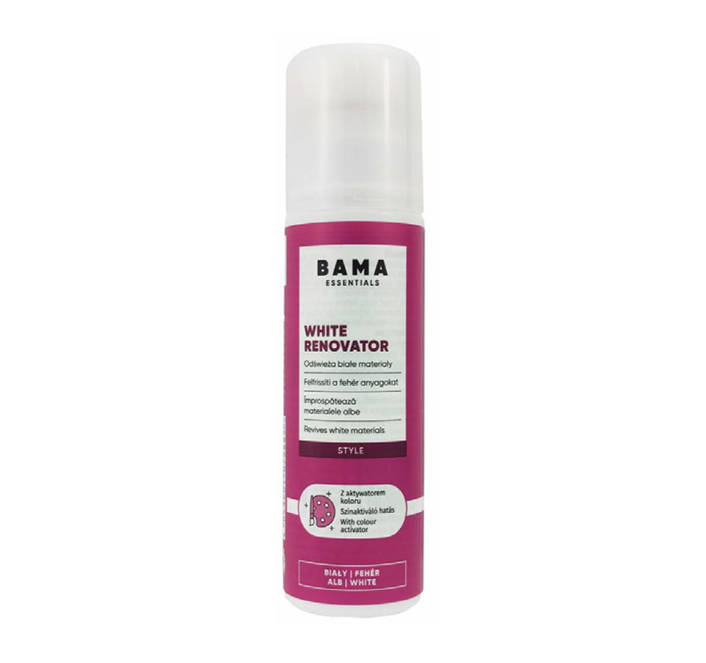 BAMA White Renovator spray bottle on a white background