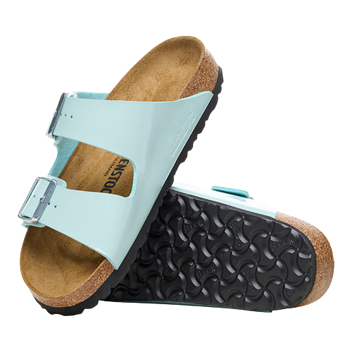 Birkenstock Ladies Sandals - Arizona - Surf Green Patent