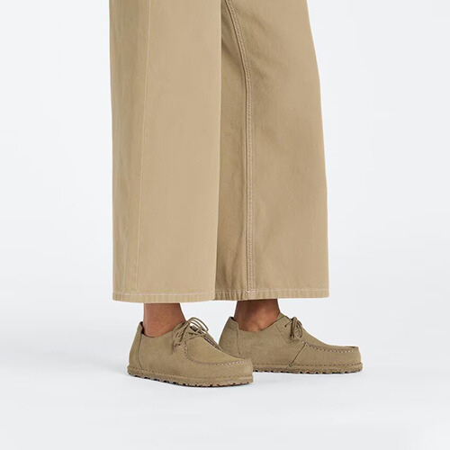 Birkenstock Ladies Flat Shoes - UTTI - Grey/Taupe