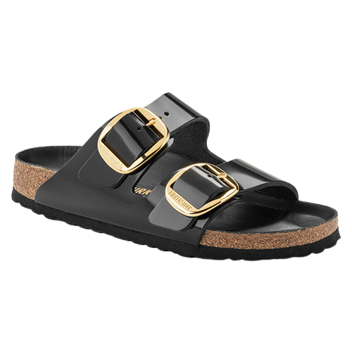 Birkenstock Ladies Sandals - Arizona Big Buckle - Black Patent
