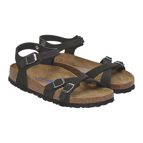 Birkenstock Ladies Soft Footbed Sandals - Kumba - Black
