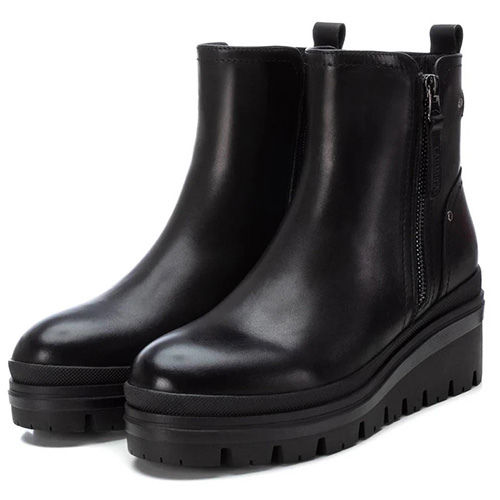 Carmela Wedge Ankle Boots - 162009 - Black