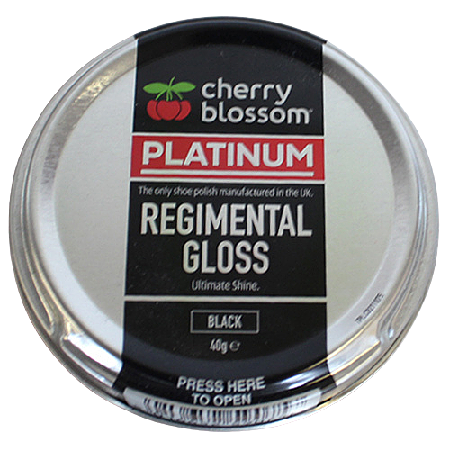Cherry Blossom Gloss Shoe Polish - 40g - Black