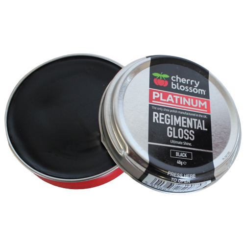 Cherry Blossom Gloss Shoe Polish - 40g - Black