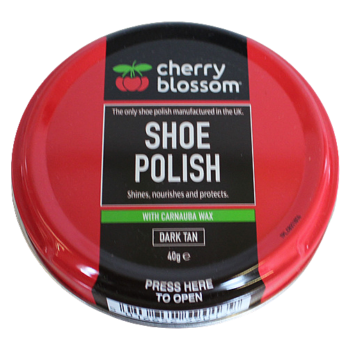 Cherry Blossom Matt Shoe Polish 40g Dark Tan Greenes Shoes