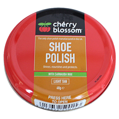 Cherry Blossom Matt Shoe Polish - 40g - Light Tan