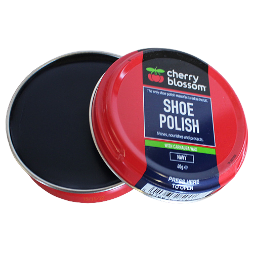 Cherry Blossom Matt Shoe Polish - 40g - Navy