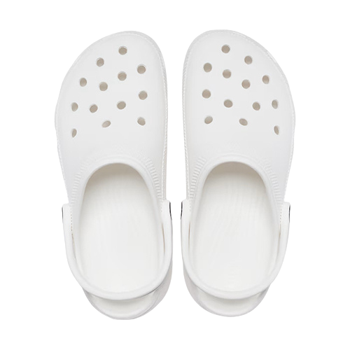 Crocs Ladies Classic Platform Clogs - 206750 - White