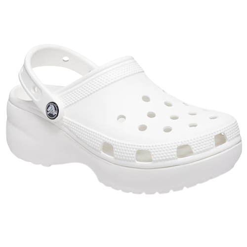 Crocs Ladies Classic Platform Clogs - 206750 - White