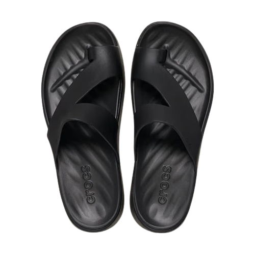 Crocs Ladies Getaway Platform Toe Loop Sandals - 210834 - Black