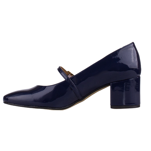 Ladies Dancing Shoes - Navy Patent