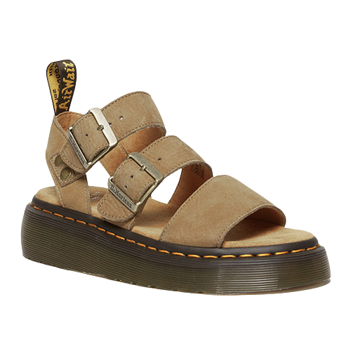 Dr. Martens Quad Sandals - Gryphon - Tan Nubuck