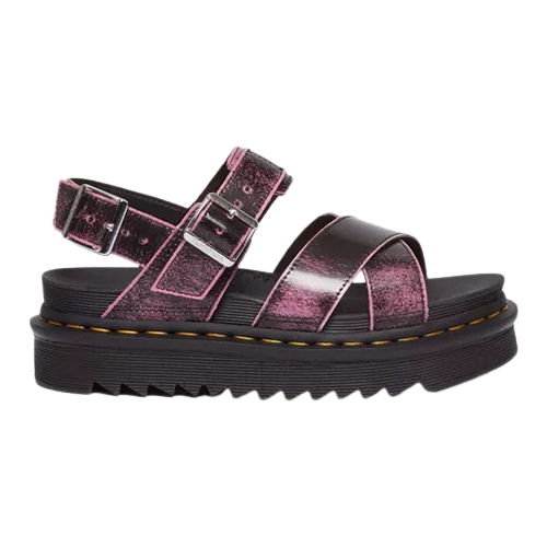 Dr. Martens Platform Sandals Voss 11 Black Pink