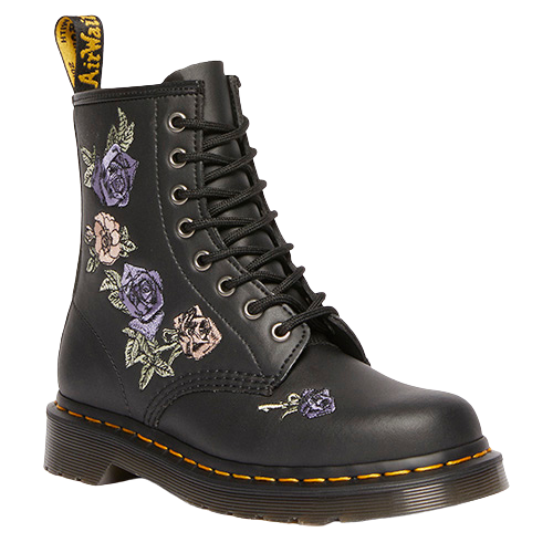 Dr. Martens Ladies 8 Eyelet Boots - 1460 Vonda - Black