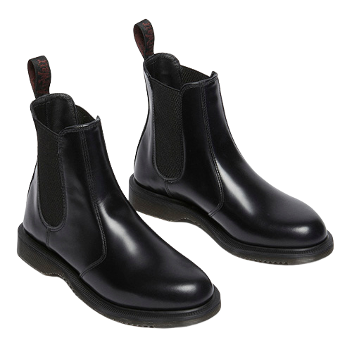 Dr. Martens Ladies Leather Chelsea Boots - Flora - Black