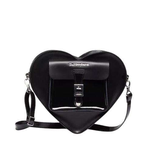 Dr Martens Leather Heart Shaped Bag - Black