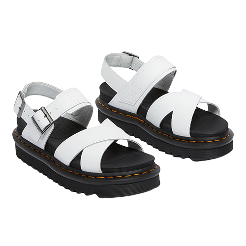 Dr Martens Platform Sandals - Voss-11 - White