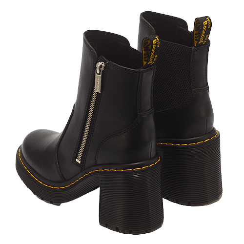 Dr Martens Zip Sendal Heel Boot - Spence - Black