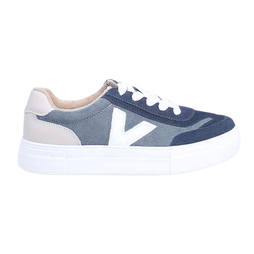 Drilleys Ladies Trainers - Eighty - Navy Multi